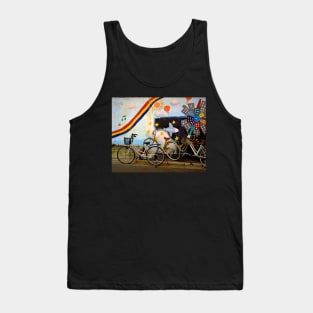 tokyo bicycle and rainbow Tank Top